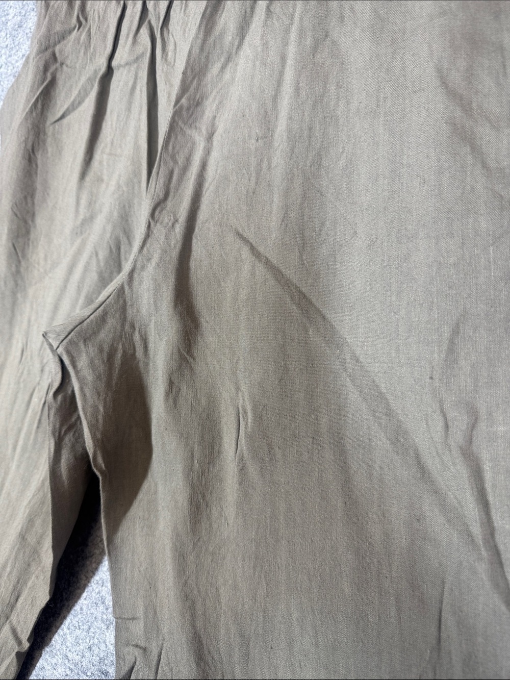 Babaton Linen Blend Pull On Pants Size S Relaxed Minimalist Trousers Office Chic - Picture 11 of 13